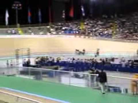 Track Cycling FRANCE's Sandie v UKR's Lyubov BRONZE Cali 2010.mov