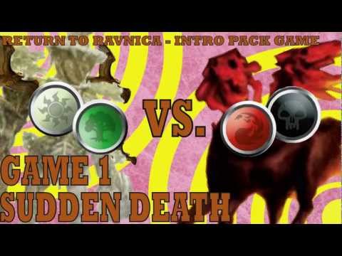 [Green / White] vs [Red / Black] G1 - Return to Ravnica Intro Pack: Selesnya Surge vs Rakdos Raid
