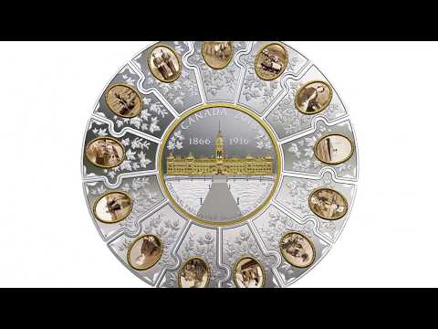 Puzzle Coin 2018: Connecting Canadian History 1866-1916 - Pure Silver with Selective Gold Plating