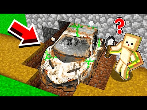 EVİMİN ALTINDA HURDA ARABA BULUP ZENGİN OLDUM! - Minecraft