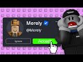 I Sent A Friend Request To 100 Roblox Admins