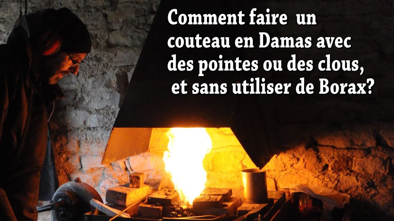 lame damas forgée avec des clous