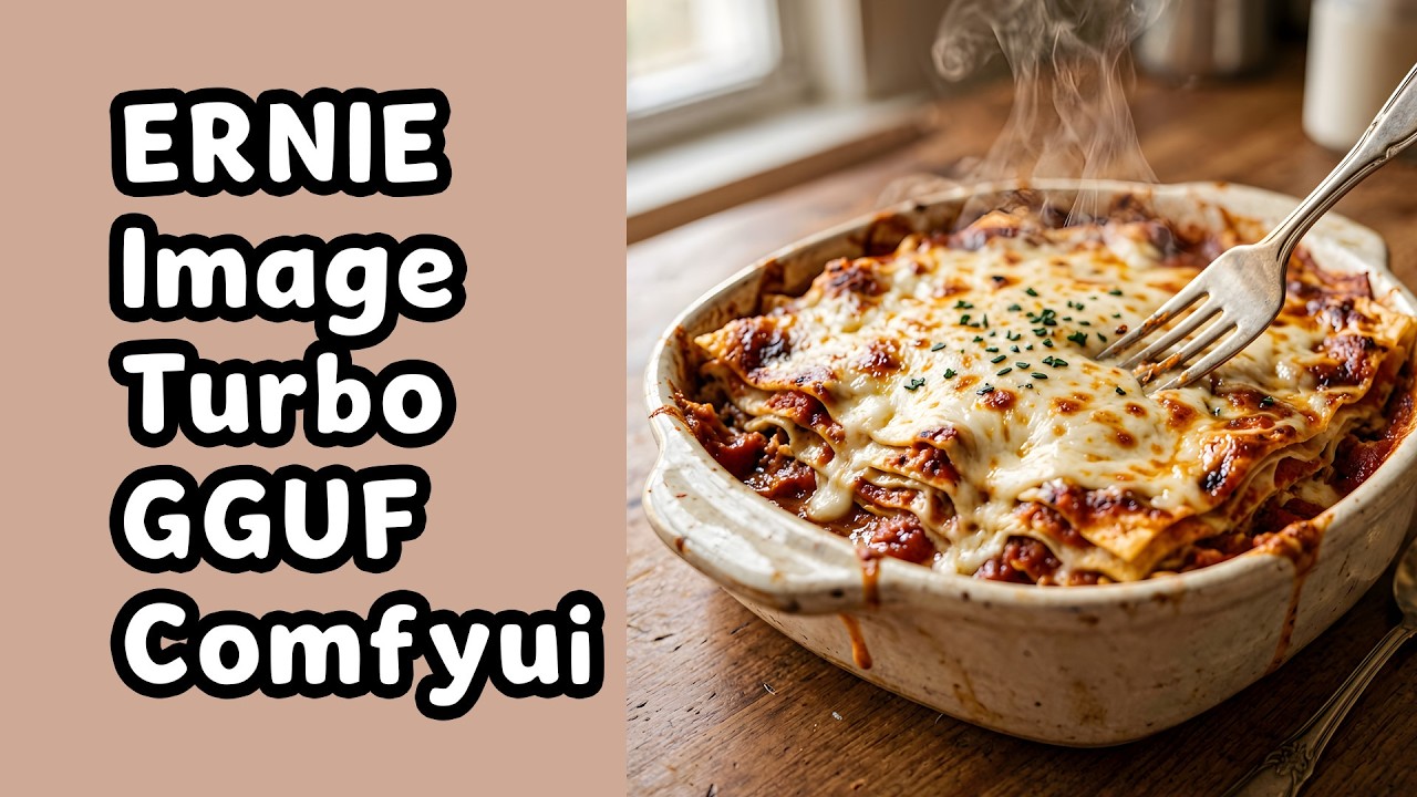 NEW ERNIE Image Turbo in ComfyUI GGUF Workflow – Runs on Low VRAM!