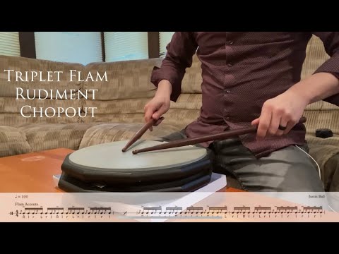 Triplet Flam Rudiment Chopout - Snare Drum Exercise (DOWNLOAD FREE PDF)