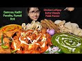 Eating Chicken Lollipop Butter Masala Palak Paneer Samosa Big Bites Asmr Eating Mukbang
