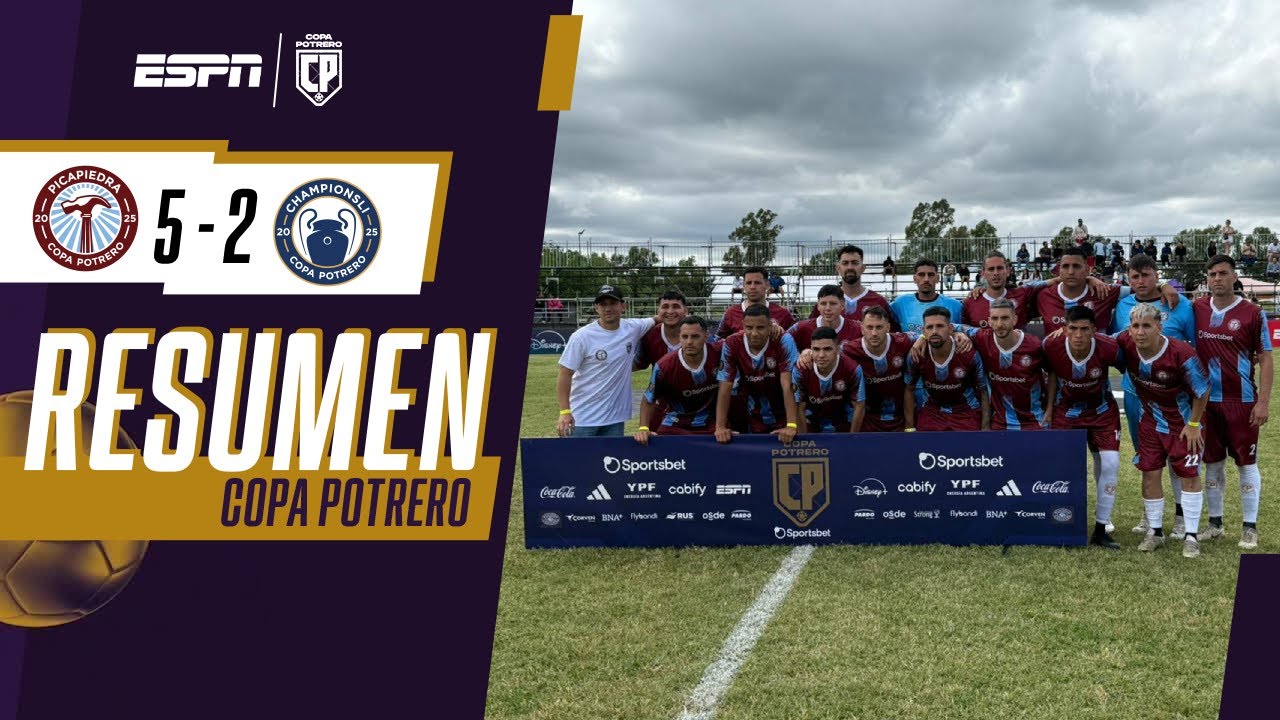 EN UN PARTIDO LLENO DE GOLES, PICAPIEDRA DERROTÓ A CHAMPIONSLI | RESUMEN | COPA POTRERO 2025