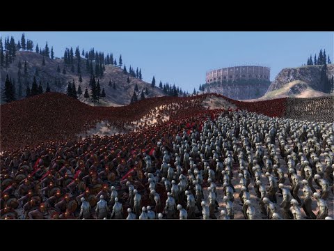 25,000 SPARTANS VS 25,000 ZOMBIES - Ultimate Epic Battle Simulator UEBS