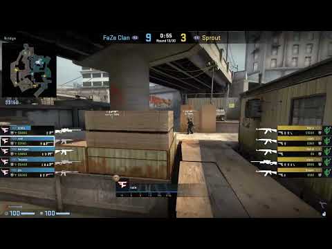 CS:GO POV Demo FaZe Rain (28/19) vs Sprout (de_overpass) @ IEM Katowice 2022 Play-In