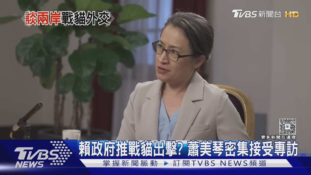 賴政府推戰貓再度出擊? 蕭美琴密集接受外國專訪