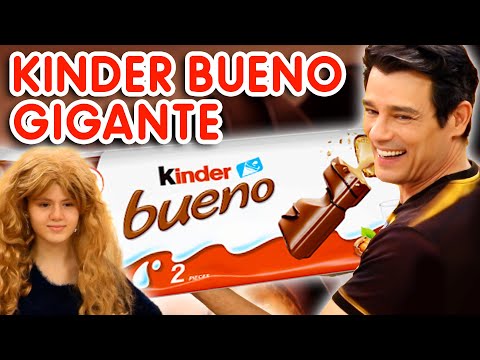 FIZ KINDER BUENO GIGANTE!!! VOCÊ VAI QUERER COMER!!!