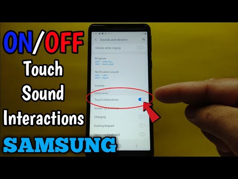 How to turn ON/OFF touch interactions sound on Samsung Galaxy A01 Core
