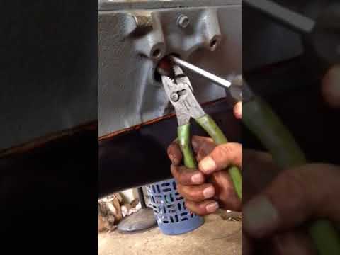 350 chevy small block freeze plug install