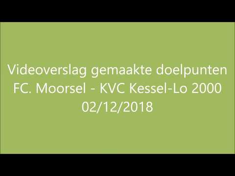 FC Moorsel - KVC Kessel-Lo 2000 gemaakte doelpunten 02/12/2018
