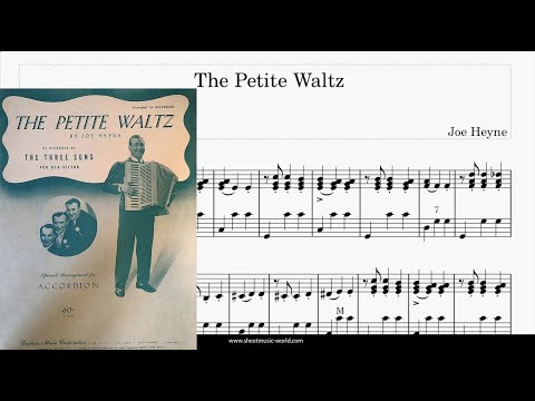 The Petite Waltz - Accordion solo - Joe Heyne (Sheets Music, Tutorial score)