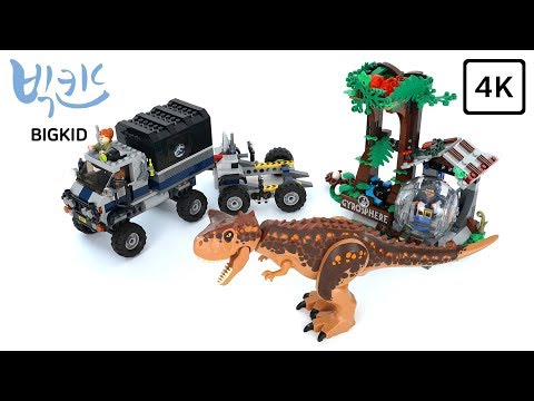 LEGO Jurassic World 75929 Carnotaurus Gyrosphere Escape - Lego Speed Build 4K