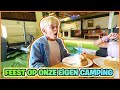 FEEST OP ONZE EiGEN CAMPiNG & CAMPER UiTPAKKEN | Bellinga Vlog #2938