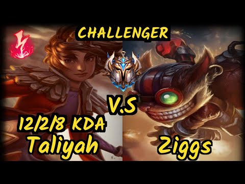 SN Strompest (TALIYAH) vs ZIGGS - 12/2/8 KDA MID CHALLENGER GAMEPLAY - NA