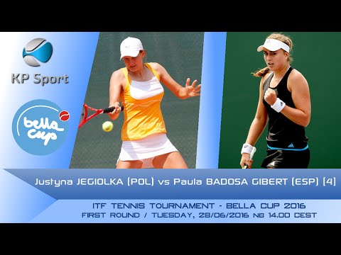 Justyna JEGIOLKA (POL) vs. Paula BADOSA GIBERT (ESP) [4] / Bella Cup 2016 / 1st Round Singel