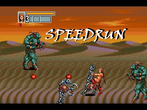 Golden Axe 3 (Sega Genesis) Sarah  Speedrun in 22:55 (WR - Hard)