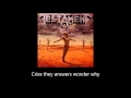 Testament - Sins Of Omission (Lyrics)