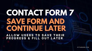 Download lagu Save Form Progress in Contact Form 7 | Save Form to complete later | Step by Step Guide mp3