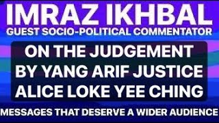 Download lagu ON THE JUDGEMENT BY YANG ARIF JUSTICE ALICE LOKE YEE CHING | IMRAZ IKHBAL | Thursday, 25 Dec 2025 mp3