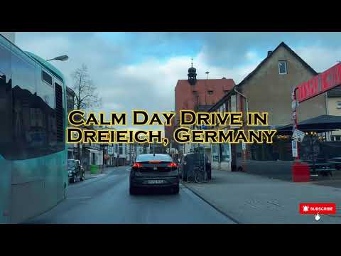 Relaxing Drive in Dreieich – City Near Frankfurt, Germany 🚗🌿✨
