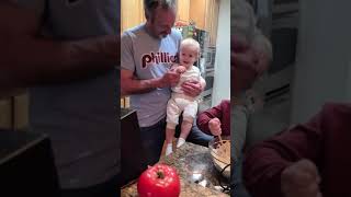 Eamonn dancing with Uncle Brian 11/12/2021