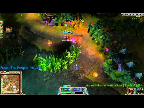 League of Legends Jungle Cho'Gath vs Lee Sin (srs mode)