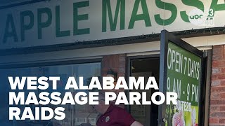 Massage parlors in Tuscaloosa and Northport raided in prostitution investigation