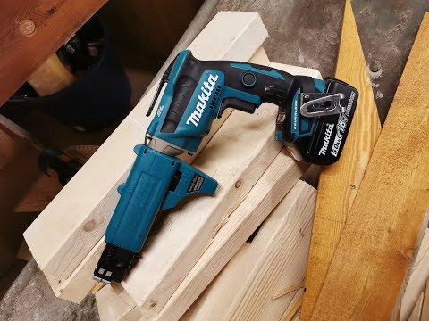 Juostinis suktuvas Makita DFR550Z; 18 V (be akumuliatoriaus ir pakrovėjo) video