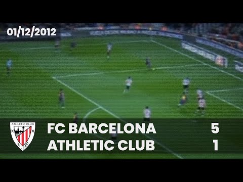⚽️ [Liga 12/13] J14 I FC Barcelona 5 - Athletic Club 1 | LABURPENA