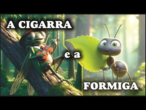 A CIGARRA E A FORMIGA | Uma Fábula Ilustrada e divertida