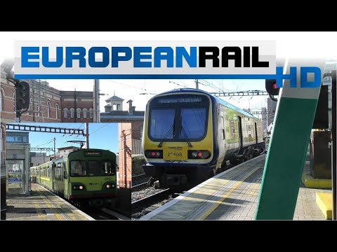 Iarnród Éireann Irish Rail Commuter 29000 & DART 8100 Trains departs and arrive at Dublin Connolly