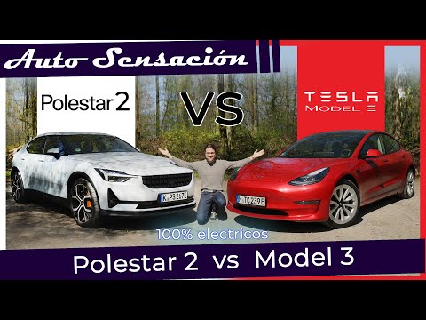 Comparativa Polestar 2 (2021) vs Tesla Model 3 (2021).  Elegimos la mejor berlina eléctrica.