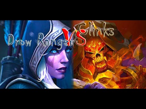 [Dota2] 1 Click Battle [Drow Ranger] vs [Clinks] - Lv 1 - Lv 30 - Full Item & Talents !!!!