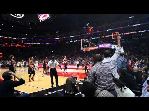 JJ Redick's clutch shot vs Portland Trail Blazers. 94-94 1.1 sec!! March 24, 2016