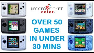 Over 50 SNK Neo Geo Pocket Games In Under 30 Minutes