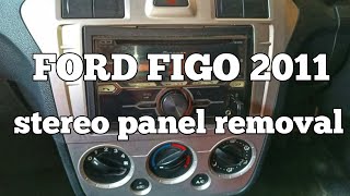 FORD FIGO 2011 stereo frame removal #stereopannel #frameremove #fordfigo