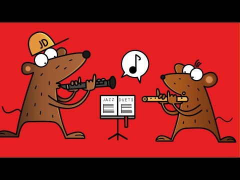 Bass Clarinet|Flute Jazz Duet- 'Delta Blues' easy