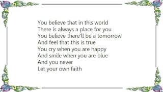 Eiffel 65 - You Believe Lyrics