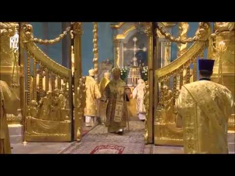 Orthodox Patriarch of Moscow serves Divine Liturgy, the Feast of Peter and Paul