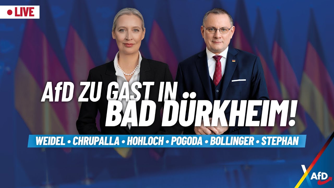 Live: AfD zu Gast in Bad Dürkheim - mit Alice Weidel & Tino Chrupalla!