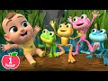 Five Little Speckled Frogs | Nursery Rhymes Compilation | Lalafun Animal Time