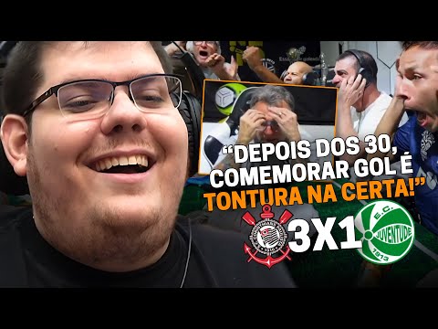 CASIMIRO REAGE: RÁDIO CRAQUE NETO - CORINTHIANS 3X1 JUVENTUDE - COPA DO BR 2024 | Cortes do Casimito