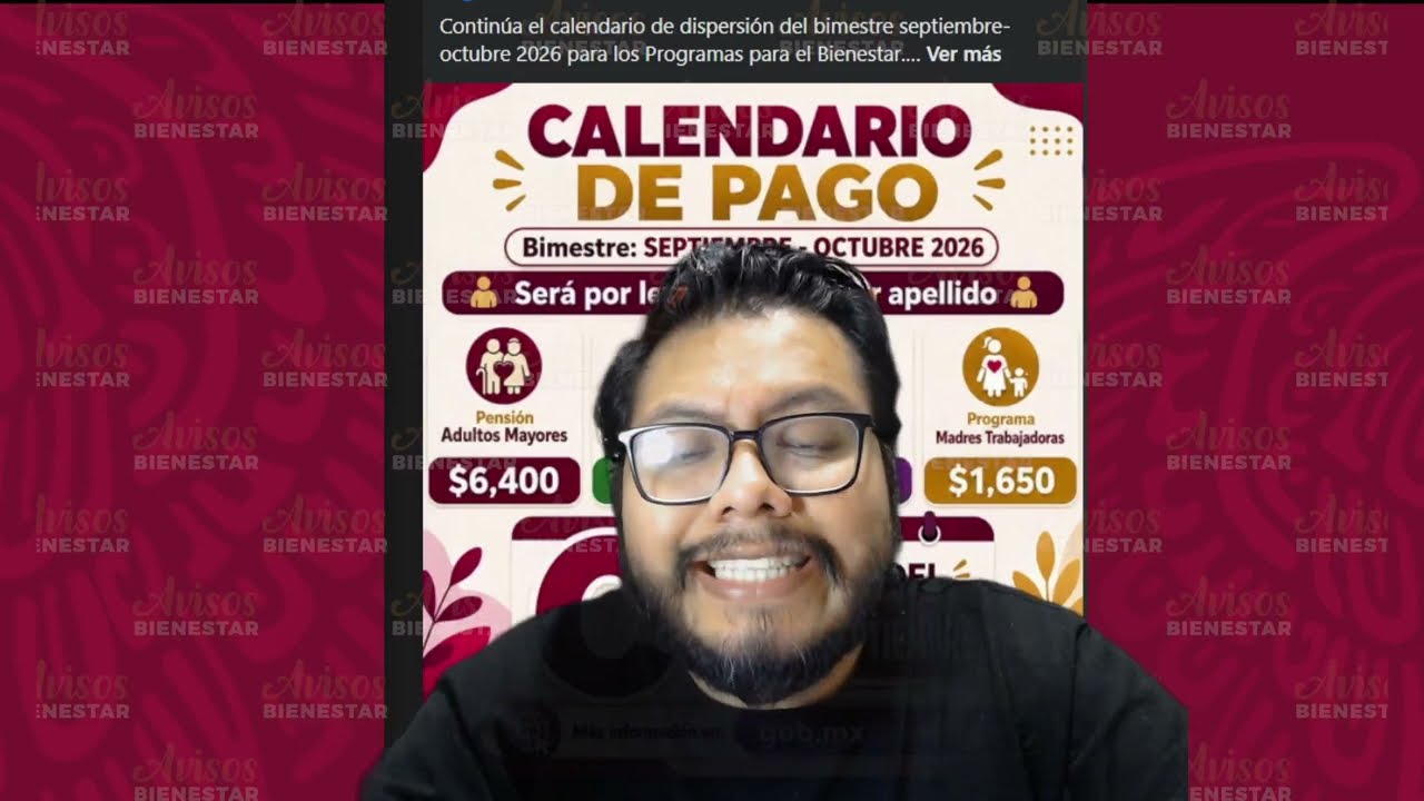 ¡HOY 3 y 4 DE SEPTIEMBRE! pago de la pensión bienestar adultos mayores con letra de apellido ?