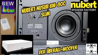 Nubert nuSub XW-800 slim Aktiv Subwoofer „Der Überall-Woofer“ / Review / Messung / Unboxing