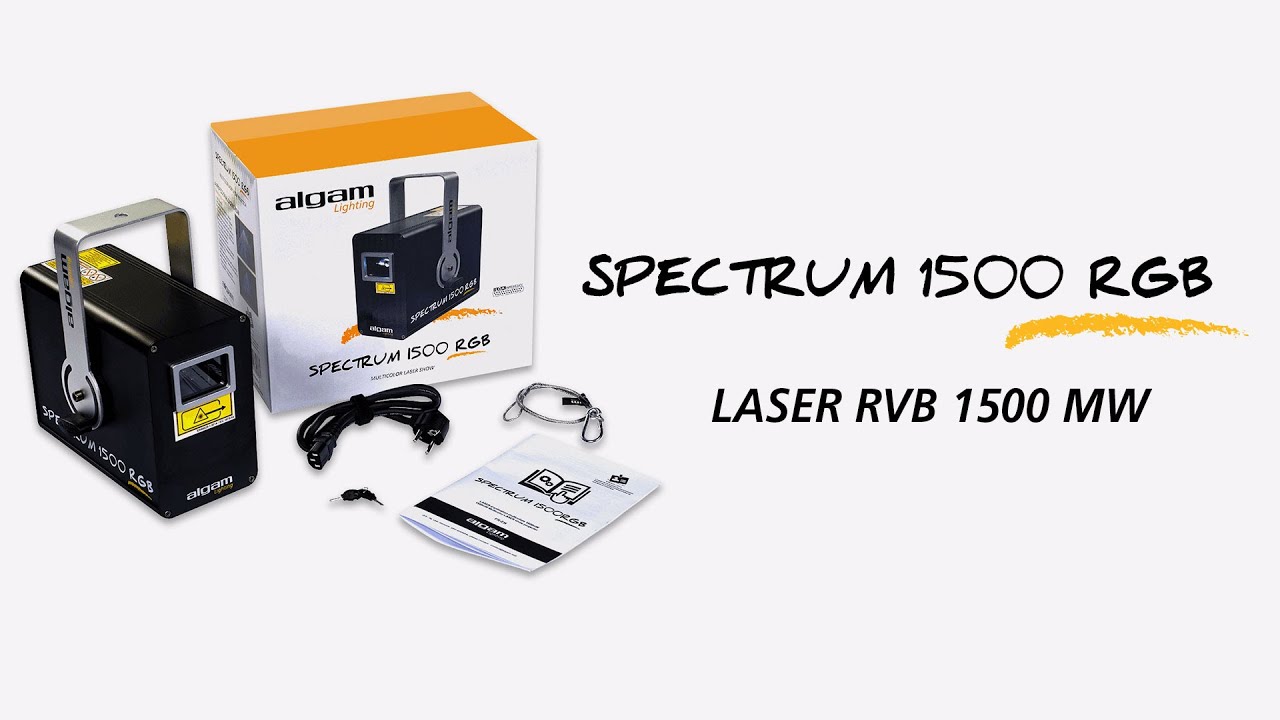 Laser d'animation multicolore 1500mW RGB
