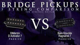 Video thumbnail for DiMarzio D ACTIVATOR 7 vs Bare Knuckle RAGNAROK 7 - 7 String Bridge Guitar Pickup Comparison Demo by Mike Stamper
