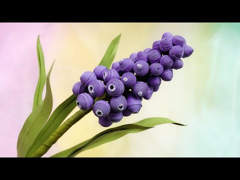 ABC TV | How To Make Muscari Flower - Paper Quilling - Craft Tutorial
